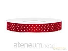 Tasiemka satynowa czerwony 12mm/25m
