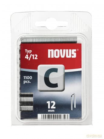 Novus - Typ 4/12 C-12 mm Staples (Pack of 1100)