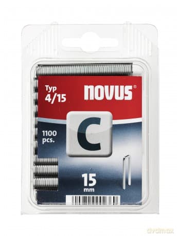 Novus - Typ 4/15 C-15 mm Staples (Pack of 1100)