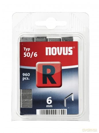 Novus - Typ 50/6 R-6 mm Staples (Pack of 960)