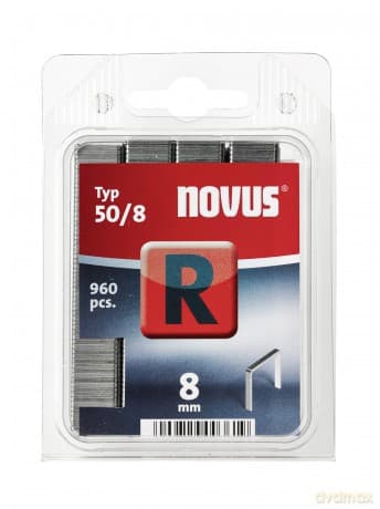 Novus - Typ 50/8 R-8 mm Staples (Pack of 960)