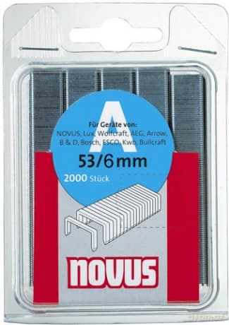 Novus - Typ 53/6 A-6 mm Staples (Pack of 2000)