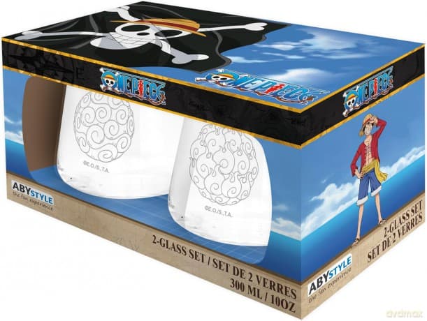 ONE PIECE - 2 Glass Set - Devils Fruits EUROPE