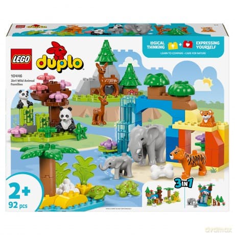 LEGO Duplo Rodziny dzikich zwierząt 3 w 1 (10446)