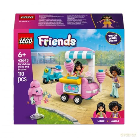 LEGO Friends Stoisko z watą cukrową i skuterem (42643)