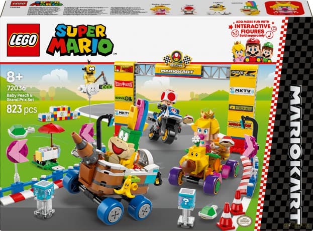 LEGO Super Mario Mario Kart - Zestaw Baby Peach i Grand Prix (72036)