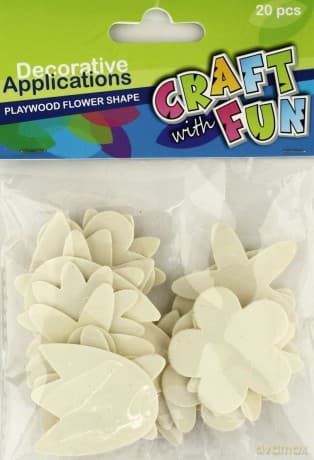 Ozdoba dek drewniane kwiaty naturalne 20szt