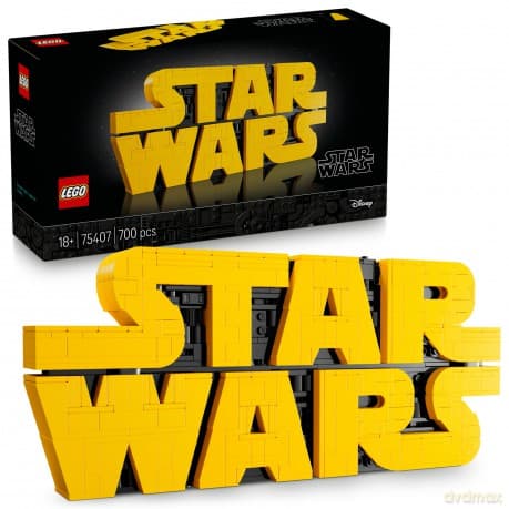 LEGO Star Wars Logo Star Wars wykonane z klocków (75407)