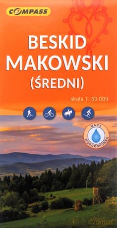 Mapa turystyczna - Beskid Makowski lam 1:50 000