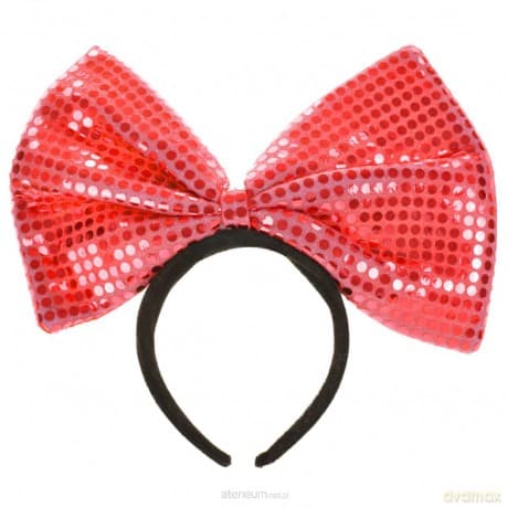 Opaska z kokardą gigant czerwona