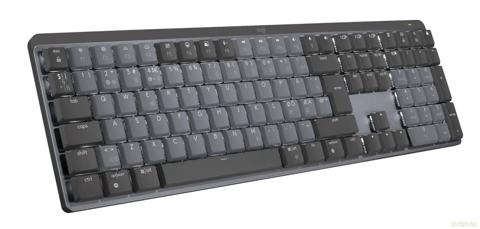 Logitech - MX Mechanical Wireless Illuminated Keyboard - Nordic - Lineair Switch