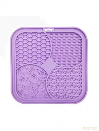 Nordic paws - Lickmat for Cat - Lily - Purple - 20x20cm