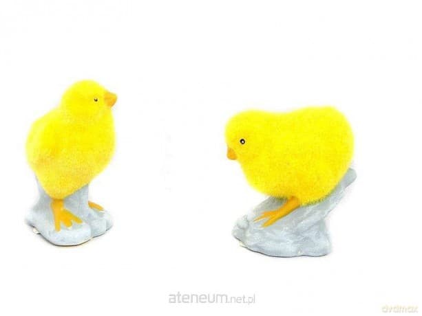 Kurczak flokowany na ceramicznej podstawce