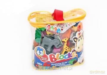 Klocki w torbie ZOO 43el