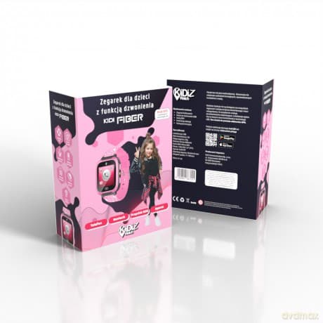 Smartwatch dla dziecka KiDiZ Fiber różowy