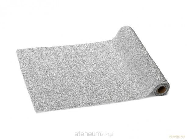 Bieżnik metalizowany srebrny 0,36x3m