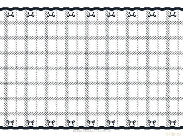 Obrus z kokardkami 180x120cm