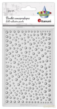 Perełki samoprzylepne okrągłe białe 325szt