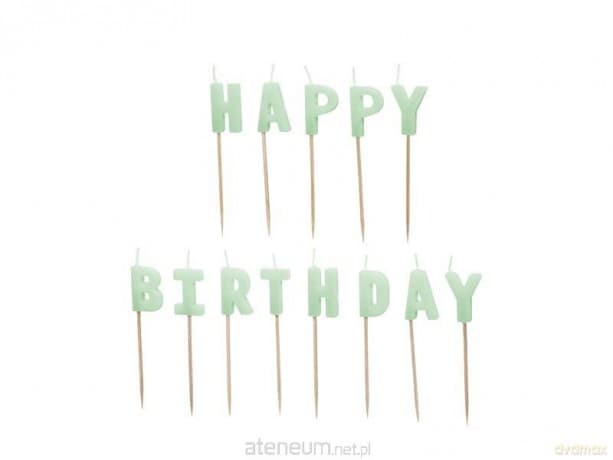 Świeczki Happy Birthday 2,5cm 13szt