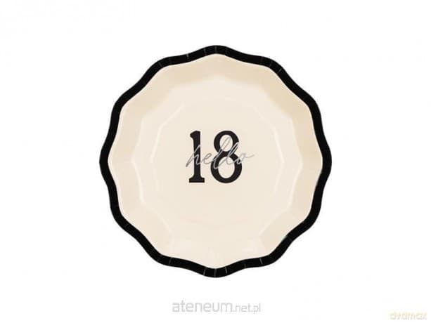 Talerzyki papierowe Hello 18 18cm 6szt