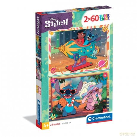 CLEMENTONI 2 x 60 el. SUPER KOLOR Stitch