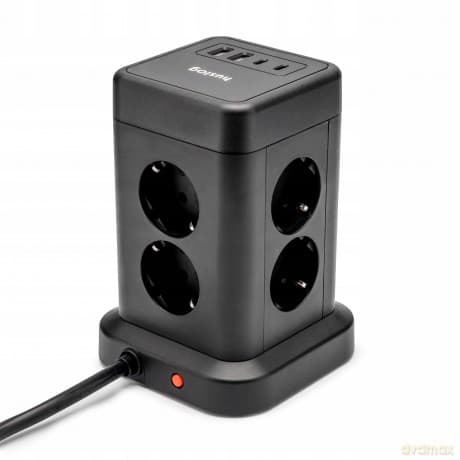 Huslog Przedłużacz pionowy z USB