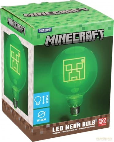 Minecraft Creeper żarówka neonowa / Minecraft Creeper LED Neon Bulb Only