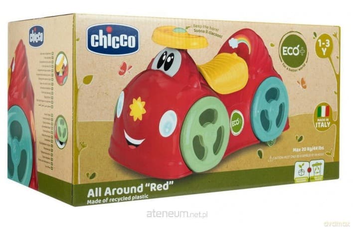 Jeździk All Around czerwony Eco+