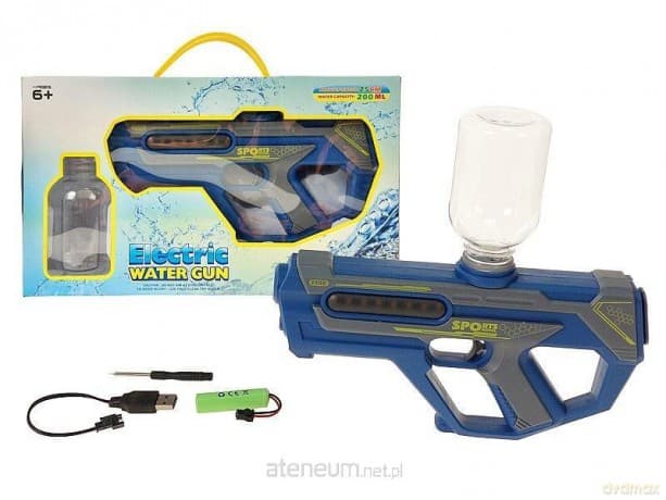 Pistolet na wodę elektryczny światło USB MIX