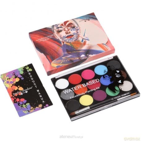 Zestaw do malowania twarzy i ciała 15 kolorów