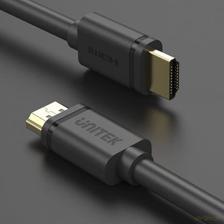 Kabel HDMI M/M 1,0m v2.0; Złoty; Basic