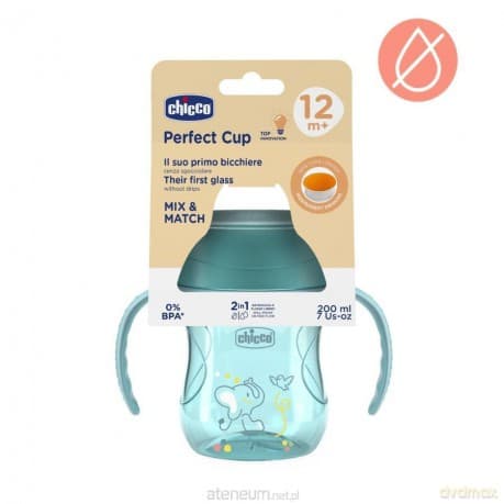 Kubek 360` do nauki samodzieln picia 200ml turkus