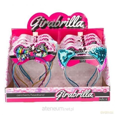 Opaska cekinowa uszka mix