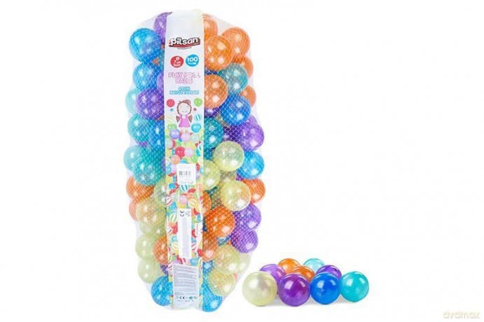 Piłeczki basenowe świecące 7 cm 100szt