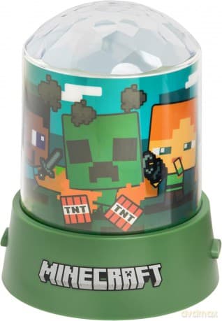 Minecraft Lampka projekcyjna na imprezę (wysokość: 13 cm) / Minecraft Party Projection Light (high: 13 cm)