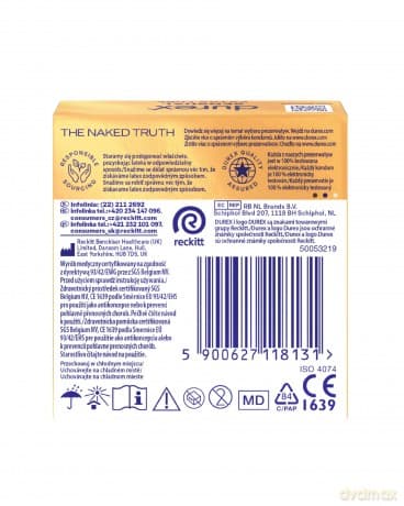 DUREX Sensual Extra Lube Prezerwatywy supercienkie - dodatkowo nawilżane 1 op.-3 sztuki