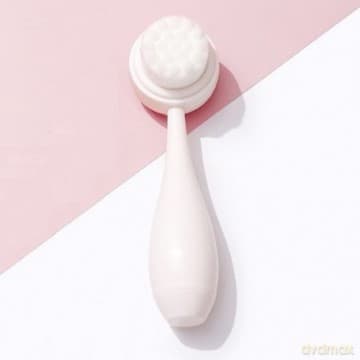 ECARLA Szczotka do mycia twarzy dwustronna - silikonowa SCZ13K