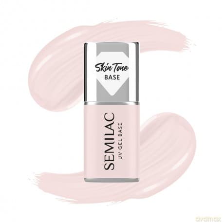 SEMILAC Skin Tone Baza coverowa do lakierów hybrydowych półtransparentna Écru 7 ml