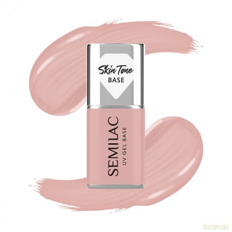 SEMILAC Skin Tone Baza coverowa do lakierów hybrydowych półtransparentna Pale Beige 7 ml