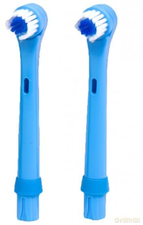 Zestaw 2 główek do szczoteczki elektrycznej Psi Patrol Chase niebieskie