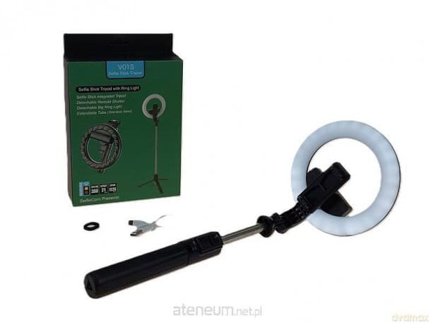 Lampa pierścieniowa do zdjęć obrotowa ze statywem