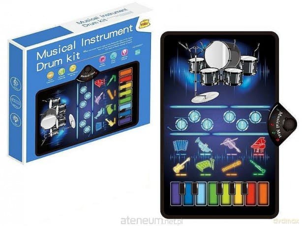 Mata muzyczna różne instrumenty 80x50cm