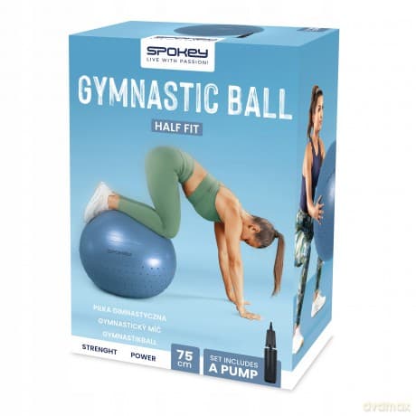 Półpiłka gimnastyczna Half Fit 75cm