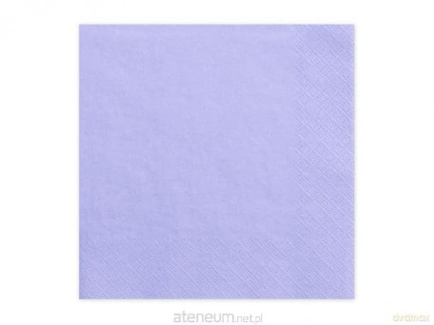 Serwetki trójwarstwowe liliowe 33x33cm 20szt