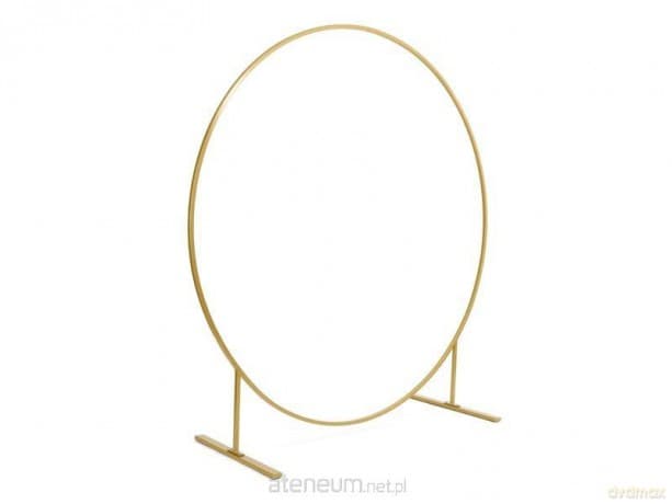 Stojak na tło Koło złoty 2m