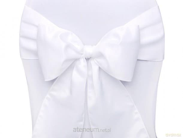 Szarfy na krzesło białe 0,15 x 2,75m (10szt)