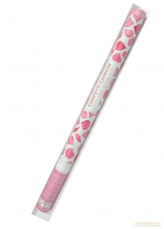 Tuba z płatkami róż białymi 80cm