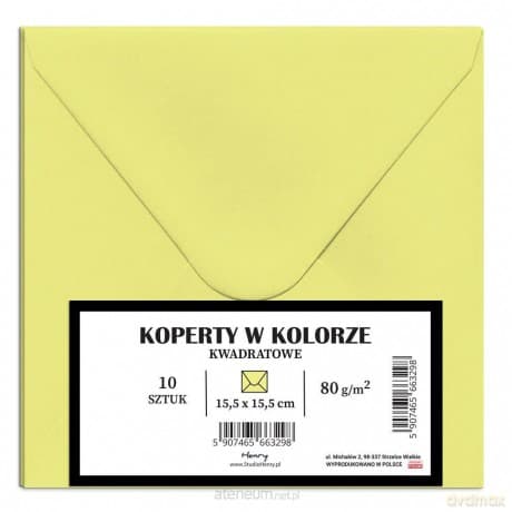 Koperty KW blady żółty 10szt