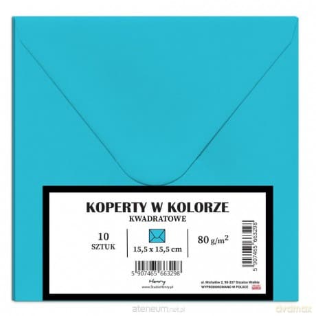 Koperty KW niebieskie 10szt