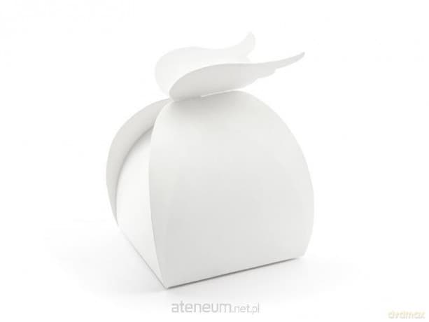 Pudełka Skrzydła biały 8,5x14,5x8,5cm 10szt